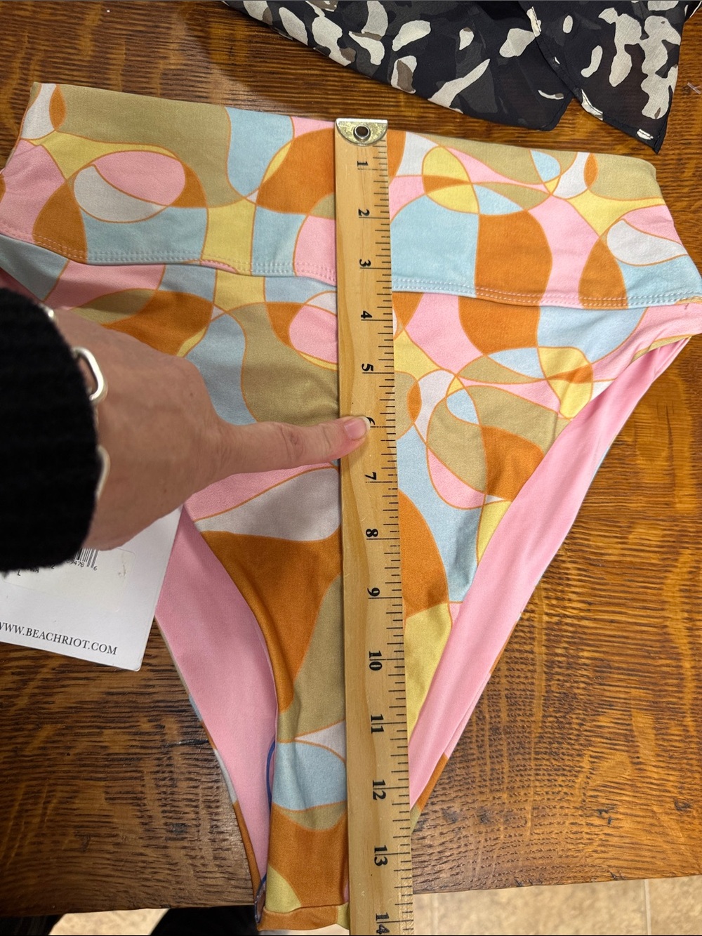 BEACH RIOT
Waikiki Wave Highway High-waist Bikini Bottoms In Pink large - Picture 4 of 9